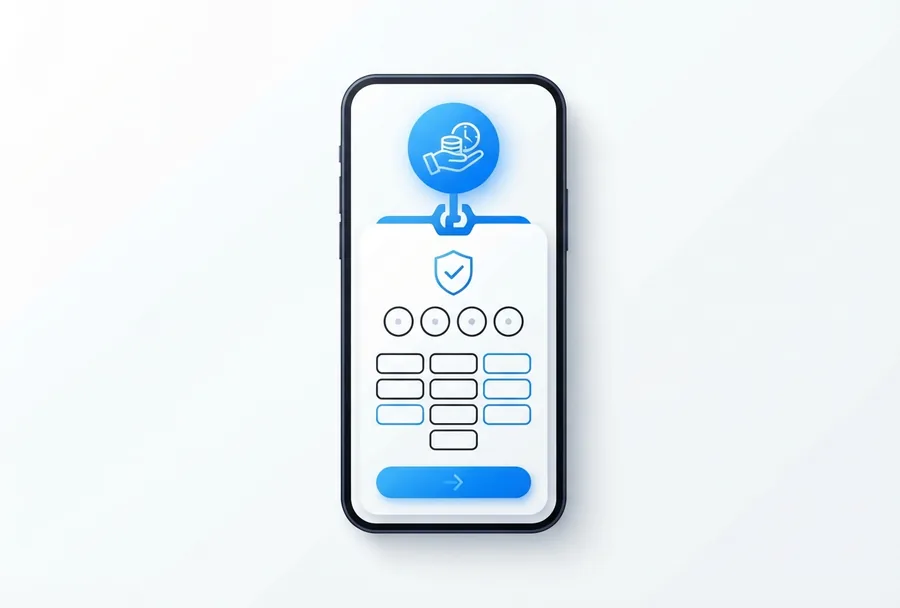 Validation d'un retrait avec 2FA sur mobile
